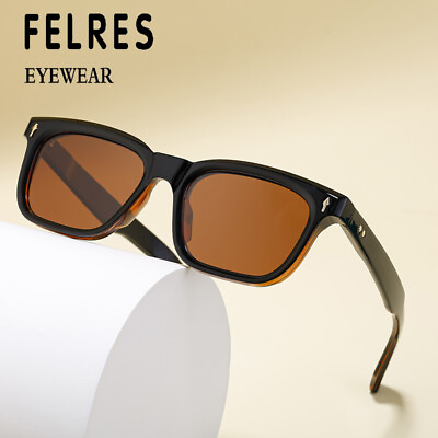 #ad Retro Classic Square Polarized Sunglasses For Men Women Outdoor Driving Glasses