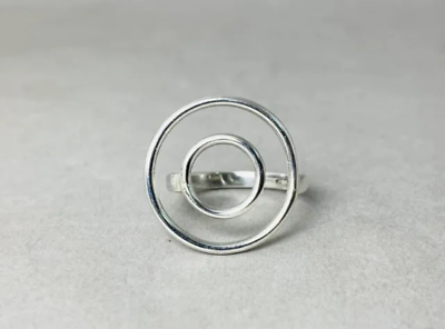 #ad Meditation Ring 925 Sterling Silver Solid Handmade Ring Gift For Women All Size