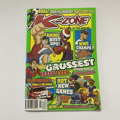 #ad K Zone Magazine February 2006 Including 50 Cent Poster amp; Socceroos Poster