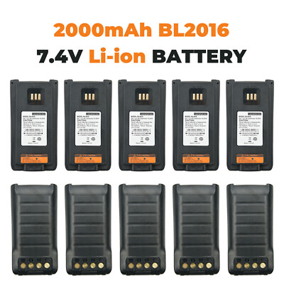 #ad 10*BL2016 Replacement 2000mAh Li ion Battery for Hytera PD985 PD985U 2 Way Radio