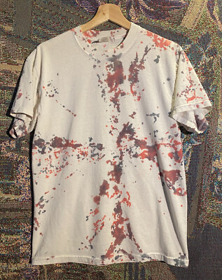 #ad Tie Dye T Shirt Adult M Multicolor Short Sleeve Jerzees Hippie Mens $6.95