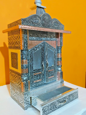 #ad Wooden Temple Handcrafted Wood Mandir Pooja Ghar Mandap For Worship Home Decor