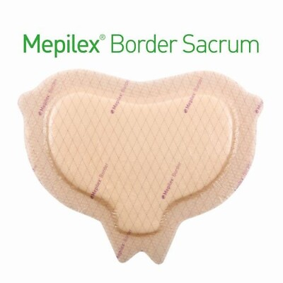 #ad New Box of 10 Mepilex Border Sacrum Soft Silicone Foam Dressing 6.3 x 7.9 in