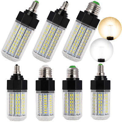 #ad Dimmable E26 E27 E12 E14 LED Corn Light Bulb 21W 30W 32W 38W 5730 SMD White Lamp