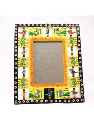 #ad Hand Painted Wooden Photo Frame