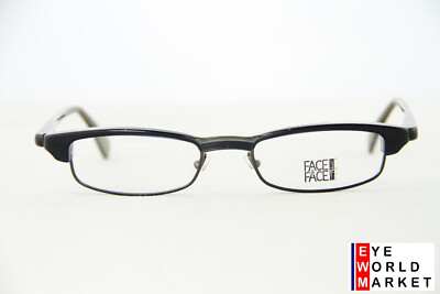 #ad 350$ Face A Face Hobby Black Metal Acetate Eyeglasses Col 974 Optical Frames