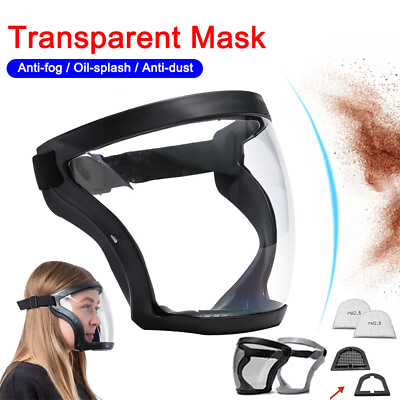 #ad Anti fog Shield Safety Full Face Super Protective Head Cover Transparent Mask US