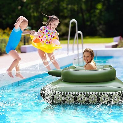 #ad Summer Inflatable Tank Child Pvc Swimming Pool Water Jet Large Strong Buoyancy