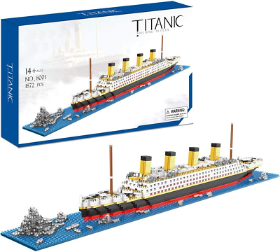 #ad XIAODAN Titanic Toys Building Set Model Kit for Adults and Kids Mini Building Bl $46.74
