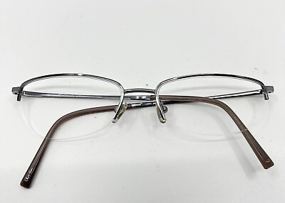 #ad Ray Ban Eyeglasses Women RB 6122 2502 Silver Half Rim Metal Frame 52 17 140 4183