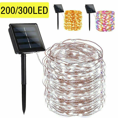#ad 50 400 LED Solar Power String Fairy Lights Garden Outdoor Party Christmas Lamp