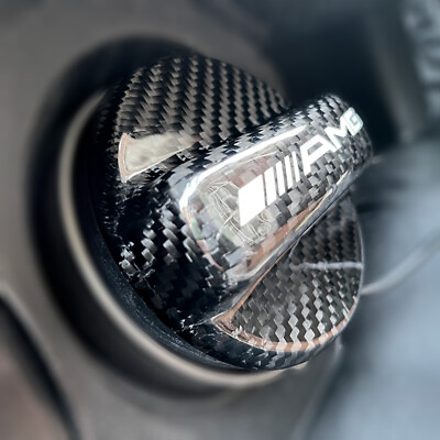 #ad Carbon Fiber Gas Fuel Cap Cover For Mercedes Benz A Class AMG A35 A45 S 4MATIC