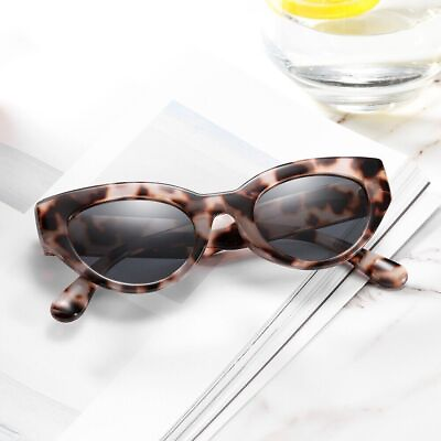 #ad Cat Eye Polarized Sunglasses Women Narrow Trendy Vintage Shade Vacation Glasses