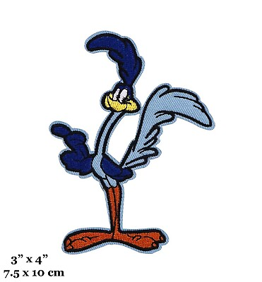 #ad Road Runner Cartoon Character Figure Embroidered Iron On Patch