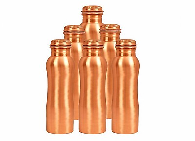 #ad Pure Copper Diamond Finish Water Bottle 32 Oz Pack of 6 Bottles Drinkware Gift