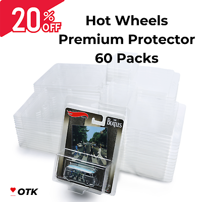 #ad 60 Packs Hot Wheels Premium Protector Case for Car amp; Pop Culture Boulevard