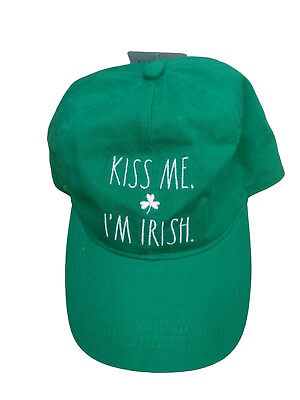 #ad Rae Dunn Green quot; Kiss Me I#x27;m Irishquot; Dad Cap