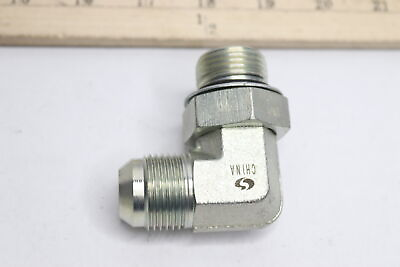 #ad Hydraulic Pipe Fitting 90Â° Elbow Zinc Plated Steel 1 1 16quot; x 1 1 16quot; $5.75