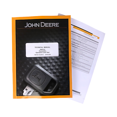 #ad JOHN DEERE 160CLC EXCAVATOR OPERATION TEST SERVICE MANUAL BONUS