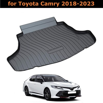 #ad Rear Trunk Cargo Floor Tray Boot Liner Mat Carpet for Toyota Camry 2018 2023