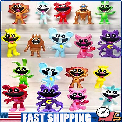 #ad 8 10pcs set Poppy Smiling Critters PVC Catnap Cartoon Animals Toy for Kid Gift
