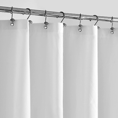 #ad Stall Fabric Shower Curtain Liner Waterproof 36quot; X 72quot; Soft amp; Lightweight Sma