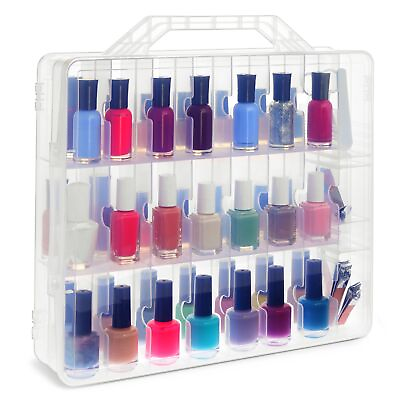 #ad Nail Polish Caddy Holder for 48 Bottles 13.78 x 13.39 x 3.15 In