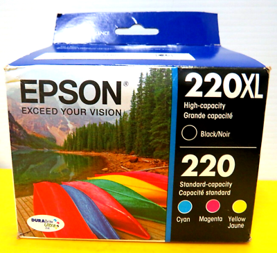 #ad $55 NEW FRESH SEALED Epson 220XL T220XL BCS Tri Color Ink Cartridge EXP 02 2026