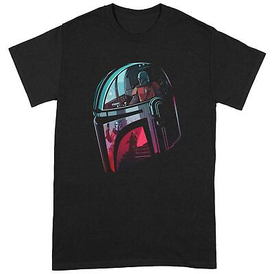 #ad Star Wars: The Mandalorian Adult Mandalore Helmet Reflection T Shirt BI142