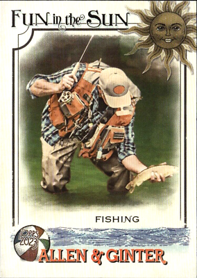 #ad FISHING 2023 TOPPS ALLEN amp; GINTER FUN IN THE SUN INSERT CARD #FITS 5 FULL SIZE