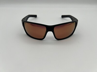 #ad NEW Costa Del Mar REEFTON PRO Polarized Sunglasses Matte Black Gold Mirror Glass