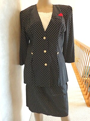 #ad Greg Michael Polka Dotted 2 PC. Suit SIZE 10 #1659