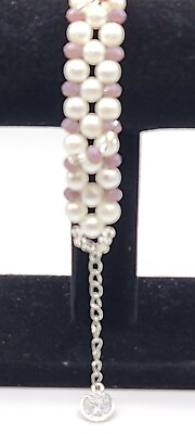 #ad Handmade Bracelet Pearl Bracelet Adjustable Bracelet Multicolor Bracelet