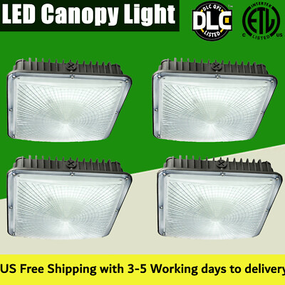 #ad 4pcs 70Watt LED Canopy Light 5500k Gas Station Carport Square Light Fixture IP65