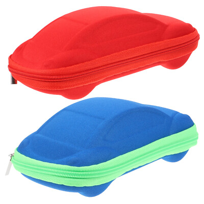 #ad 2 Pcs Glasses Case for Kids Presents Zipper Fashionable and Cute $8.33
