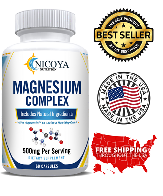 #ad Magnesium Complex Natural Anti Anxiety amp; Stress Relief Supplement 500mg