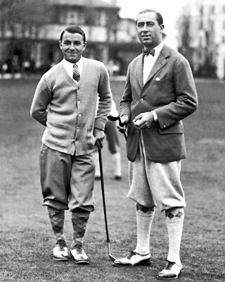 #ad 1924 Golfers WALTER HAGEN and GENE SARAZEN Glossy 8x10 Golf Photo Print Portrait