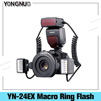 #ad Yongnuo YN24EX E TTL Twin Lite Macro Flash Speedlite for Canon Camera Flash Head