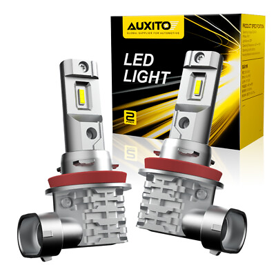 #ad AUXITO H11 H8 H9 LED Headlight Kit High Low Beam Bulbs Super Bright 6500K White