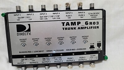 #ad DIRECTV SONORA TAMP 6 R03 TRUNK TAMP 6RO3 AMPLIFIER 6 Input Direct TV Amp