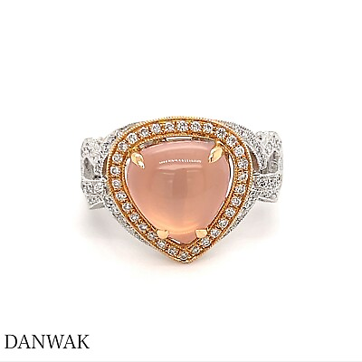#ad 18K Quartz amp; Diamond Gold Ring Handmade Quartz ring Fine Jewelry Ring