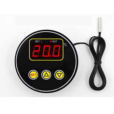 #ad High Precision Temperature Controller Circular Digital Display Thermostat Round