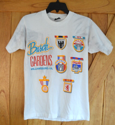 #ad Vintage 90s Busch Gardens Williamsburg Virginia T Shirt Size M