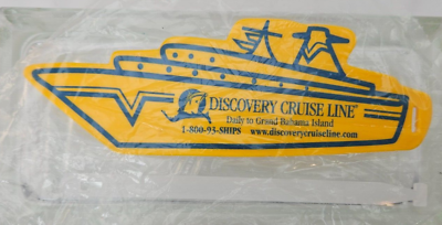 #ad Discovery Cruise Line Luggage Tag Souvenir Vision Board Scrapbook Prop Vintage