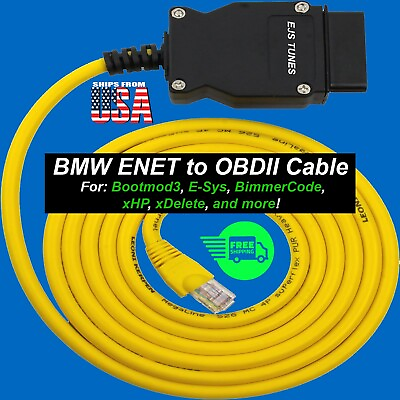 #ad BMW ENET TO OBDII CODING CABLE FOR: ISTA E SYS BM3 AND MORE