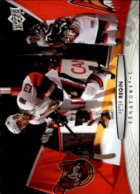 #ad 2011 12 Upper Deck Senators Hockey Card #72 Peter Regin