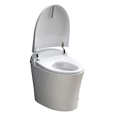 #ad One Piece Smart Toilet Elongated Toilets Auto Flush Heated Seat 4Adjustable Temp