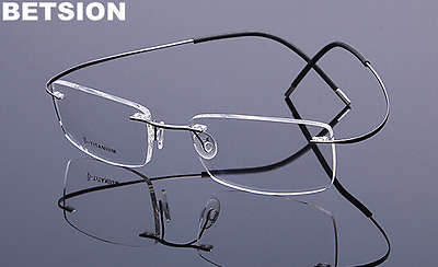 #ad Titanium Rimless Flexible Eyeglass Frames Glasses lightweight Unisex Spectacles