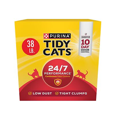 #ad Purina Clumping Cat Litter 24 7 Performance Multi Cat Litter 38 lb. Box
