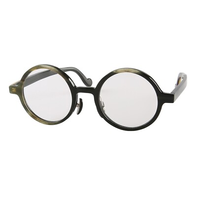 #ad Eyeglasses Handmade Horn Round Unique Retro Reading Eyeglass Frames Men Eyewear